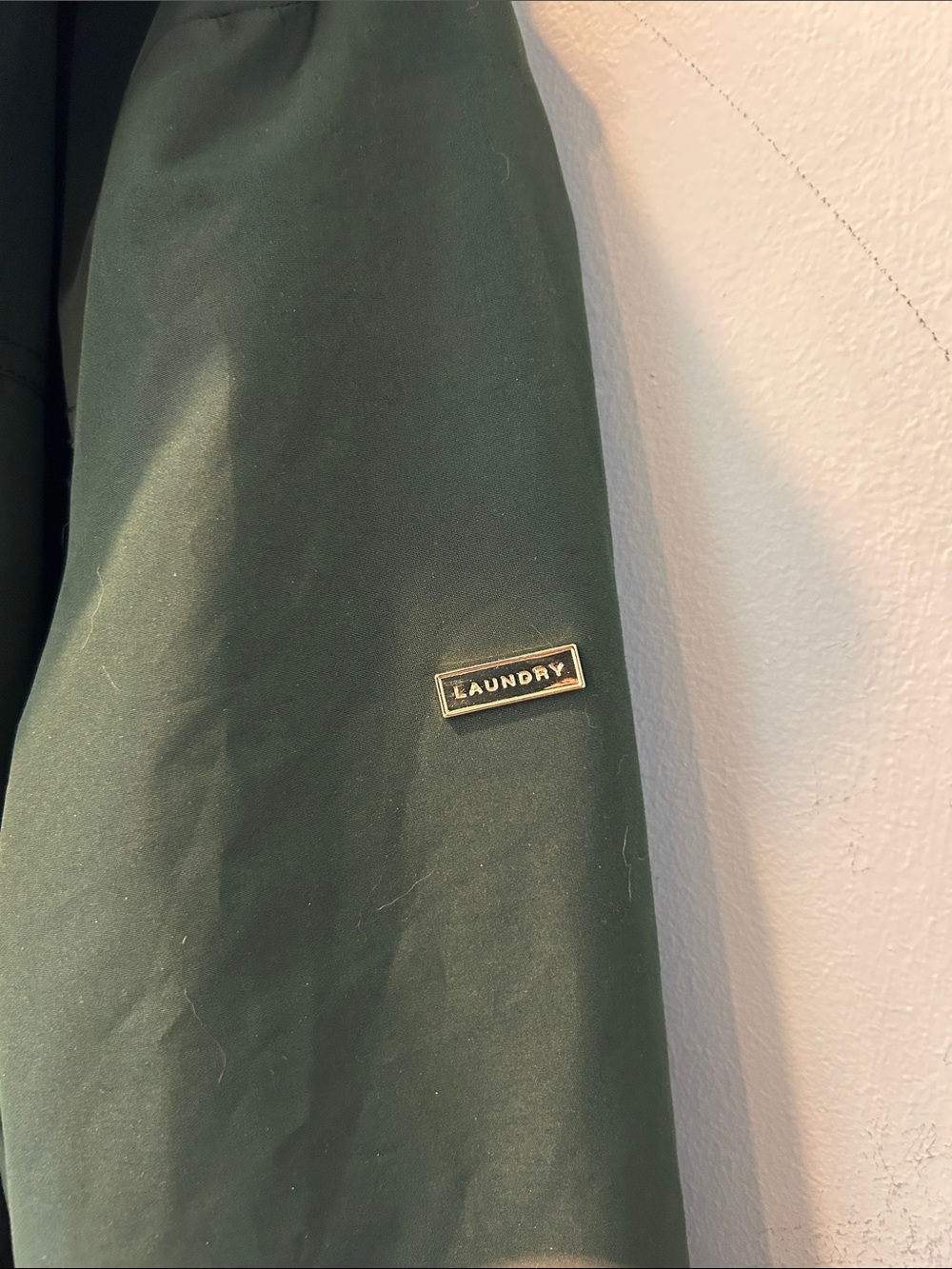 Laundry By Shelli Segal Forest Green Hooded Coat - NWOT - Picture 4 of 9